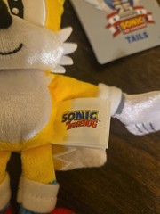 Sonic The Hedgehog 25TH Anniversary Tails Plush 8″ TOMY Rare