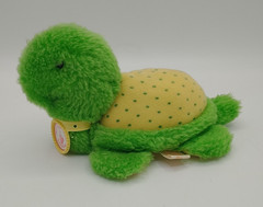 Vintage 1981 Strawberry Shortcake Plush Apple Dumplin Tea Time Turtle W/ Collar