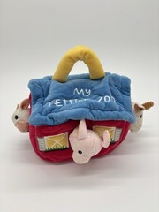 My Petting Zoo Plush Play Set Barn Carrier with 3 Farm Animals *READ