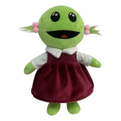 NEW Nanalan Little Girl Plush 30CM Green Alien Stuffed Doll Kids Toys Xmas Gift