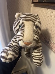 Vintage 24K Polar Puff Plush Tiger 26 Inch Head To Tail