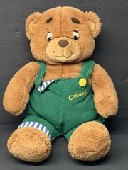 Eden Don Freeman CORDUROY BEAR 16″ Plush Green Overalls