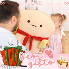 17.7in Funny Toast Bread Pillow,Cute Bread Shape Plush Hugging Pillow,Soft To…
