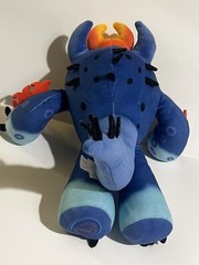 Big Hero 6 Fredzilla Plush 14” Disney Authentic Seal Fred Blue Monster Doll Eyes