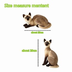 Siamese Cat 10 Inch Stuffed Animal Plush Toys Toddler Doll Kids Gifts
