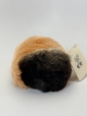Vintage Holladay Furs Natural Rex Rabbit Fur Plush Stuffed Animal Hamster Cute