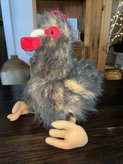 Dan Dee Fuzzy Rooster Chicken Fluffy 16″ Plush Stuffed Animal Realistic Looking