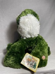 Cuddle Zone Frog Plush Green White Press Here Washable 14-24in 2005 MPN 1307C