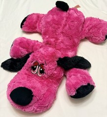 Dan Dee Hot Pink Dog Jumbo 26” Plush Collector’s Choice Animal Floppy Snuggly