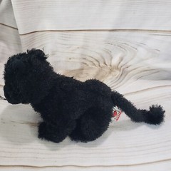 Webkinz Black Panther Cat Plush Stuffed Toy No Code Yellow Eye Ganz 8 Inch HM216