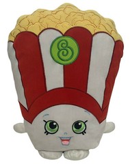 Shopkins Poppy Corn Popcorn Bucket Plush Stuffed Toy White Red Fun Play 17″