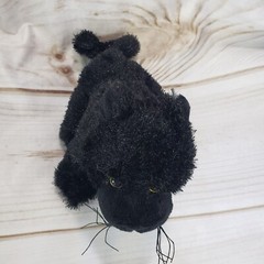 Webkinz Black Panther Cat Plush Stuffed Toy No Code Yellow Eye Ganz 8 Inch HM216