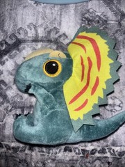 Jurassic Park 8″ Dilophosaurus Dinosaur Plush Toy Factory 2022 Pre-Owned