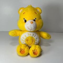 Care Bears Funshine Bear Plush Yellow Stuffed Animal Sun 2014 Just Play 8 Inch