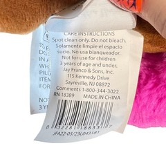 Afro Unicorn Divine Plush Pink Mane Brown Gold Hooves Kids Stuffed Animal Toy