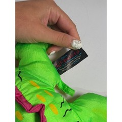 Splash Lil’ Buddies Floating Plush Iguana Green Pink Yellow Pool Tub Toy Stuffed