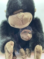 Kohl’s Cares Gorilla Mother & Child 10″ Seated Stuffed Plush Peter Pan Projects