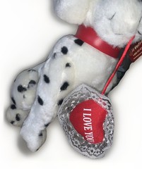 ‘I Love You’ 101 Dalmatians Plush Dog Doll 12” NEW