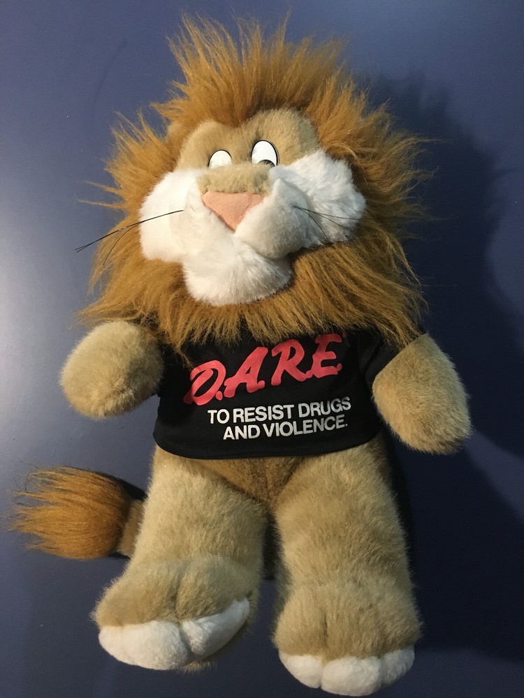 D.A.R.E. To Resist Drugs and Violence Plush Lion 18″ Stuffed Animal Vintage