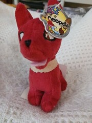 Neopets RED ANUBIS PetPet Plushie. 4.5″. 2004. NWT.