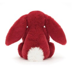 Jellycat Bashful Luxe Bunny Scarlett Red 12.2 Inch Plush Toy Perfect For Hugs