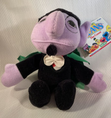 THE COUNT Sesame Street Beans Bag Buddies Tyco HALLOWEEN Vintage Plush