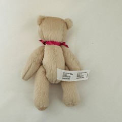American Girl Bitty Baby Mini Plush Plush Bear 6″ Tan Fun in Sun Red Gingham Hat