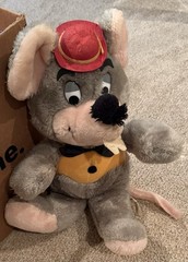 RARE Vintage 1990’s Chuck E. Cheese Stuffed Animal Plush 9 In Showbiz Pizza Time