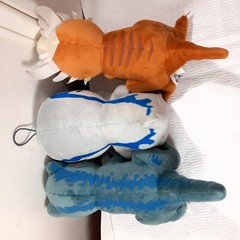 Jurassic World Plush set 3 Stygimoloch Stiggy Raptor Blue Velociraptor baby cute