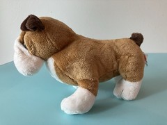 Ganz Webkinz Bulldog HM126 Plush Stuffed Animal Toy Puppy Dog No Code Brown Tan