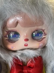 Mocici Adventure Doll 800% Plush blue with Iridescent eyes no card or box