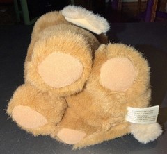 Vintage 1988 Heartwarmers Summit Brown Lab Puppy Dog Plastic Tag “I Wuff You”