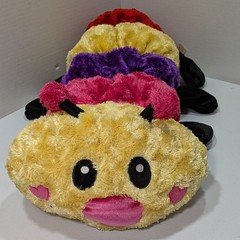 Dan Dee Caterpillar Plush Pink Red Purple Yellow Valentines Day Love Bug 29”