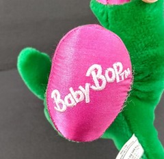 Vintage 1992 Baby Bop Green Purple Dinosaur Barney Show 15″ Plush Stuffed Animal