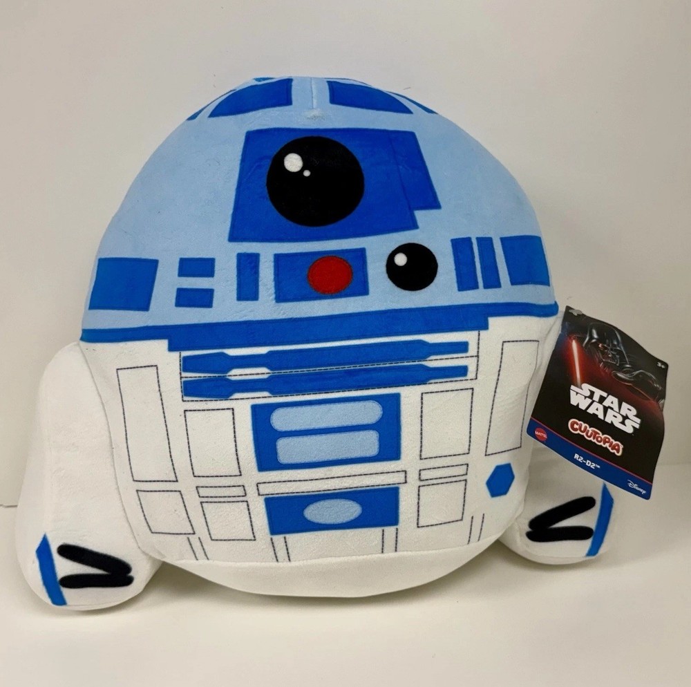 CUUTOPIA Star Wars R2-D2 Plush 10” Stuffed Toy Rounded Pillow New w/ Tags Mattel