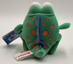 Vintage NOS 1998 Scholastic Tedd Arnold Huggly Green 5″ Stuffed Plush w/ Tag