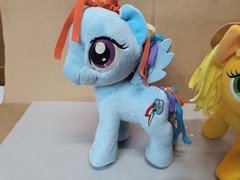 My Little Pony Plush Lot Of 5 Hasbro 12″ 6″ Rainbow Dash Applejack Shining Armor