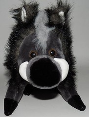 Yes Club Warthog Plush 9″ Stuffed Animal Toy Black Gray