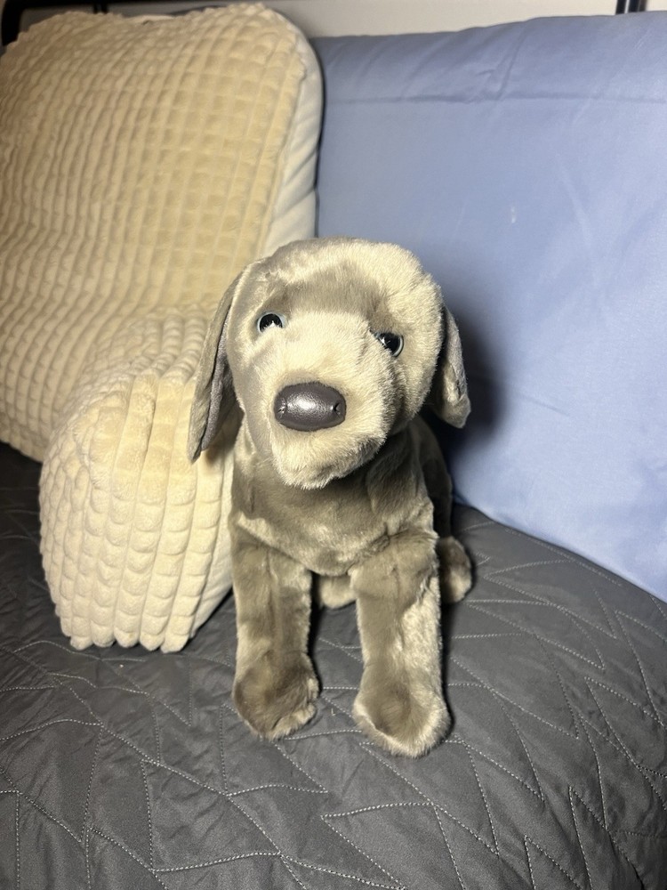 Cassie 16″ Weimaraner Dog Stuffed Animal Douglas Plush Cuddle silver retriever