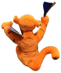Tigger Tiger + U R Tiggerific Banner Winnie The Pooh Huggable 7″ NEW FREE SHIP