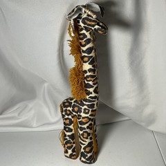 Handmade Safari Giraffe Stuffed Animal Leopard Print Felt Figure Decorative Toy