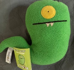 2004 Little Uglies Plush UGLYWORM Monster Uglydoll w/ tag 7″ 51191