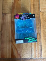BLUE NeeDoh Jelly Squish Toy Schylling JellyFish Squeeze Jellysquish AUTHENTIC