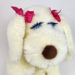 VINTAGE 1981 FRANCESCA HOERLEIN FIFI LA FEMME PUPPY DOG STUFFED ANIMAL PLUSH TOY