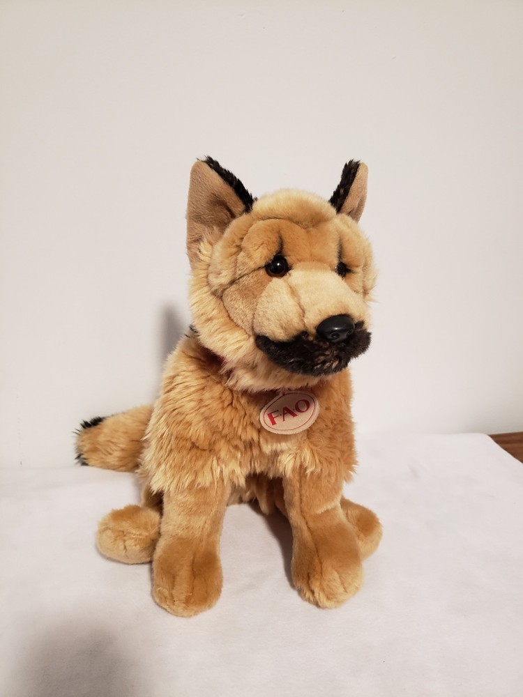 FAO german shepherd dog plush toy