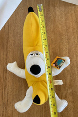 Family Guy 2008 Brian Griffin Dog 16″ Banana Plush Peanut Butter Jelly Time