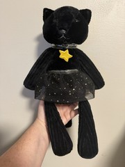 Scentsy Buddy Black Cat Plush Stuffed Animal Buddy Star Halloween