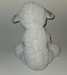 Silver One White Sheep Lamb Plush 13″ Stuffed Animal Toy Lovey Sewn Eyes