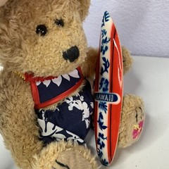 Surf Bear Plush Hawaiian Collectibles Stuffed Animal Surfboard Haunani Aloha