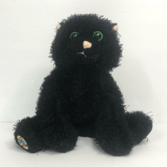 ganz webkinz black cat plush stuffed animal toy hm135 no code no tag halloween